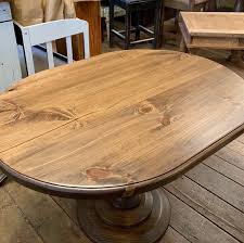 Oval Pine Pedestal Dining Table
