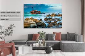 On The Rocks Seascape Wall Art For