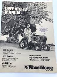 1986 wheel horse lawn mower tractor 200