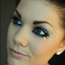 jewel eye rhinestones makeup beauty