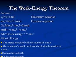 Ppt The Work Energy Theorem