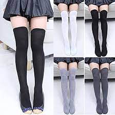 Amazon.co.jp: セクシーな女性用ストッキングゲートルストライプロングソックス太ももハイストッキング女性レディースガールズエロティックウォームオーバーニーソックス-ベージュ  : ファッション