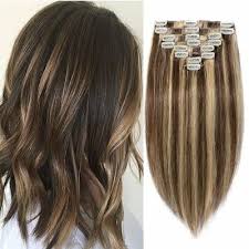 In just 35 minutes, it lifted the medium brown to a creamy medium blonde, and my previously dyed hair turned a soft platinum colour. Clip In Remy Human Hair Extensions Balayage4 27 Medium Brown Mix Dark Blonde 20 Ebay