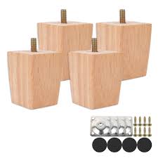 willstar 4 x solid wood furniture feets