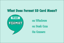 sd card formatting what does that mean