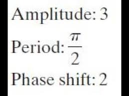 Amplitude 3 Period Pi 2 Phase Shift