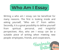 essay sle who am i by