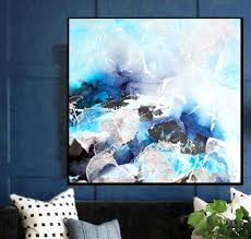 blue coastal abstract giclee fine art