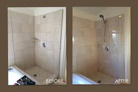 Damaged Marble Shower Cleaned And