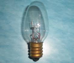 7w Candelabra Base Clear Specialty Bulb Night Light Bulb 130 V Mylampparts Com