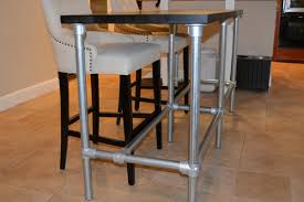 Diy Counter Height Table With Pipe Legs