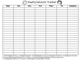 Weekly Behavior Tracker By Deep In The Heart Of 1st Grade Tpt