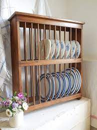 Pine Plate Rack Wooden Plate Rack