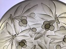 Art Deco Vernox Glass Bowl Charger