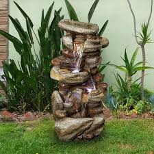 30 In H Outdoor Tiered Water Fountain