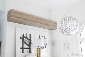 faux wood beam with contact paper