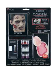 zombie male deluxe fx makeup kit on