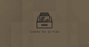 how to create tar gz file linuxize