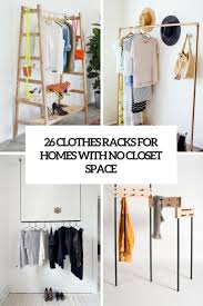 Check out our clothing rack selection for the very best in unique or custom, handmade pieces from our hangers & clothing storage shops. 26 Clothes Racks For Homes With No Closet Space Digsdigs