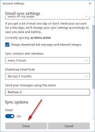 change email name in windows 10 mail