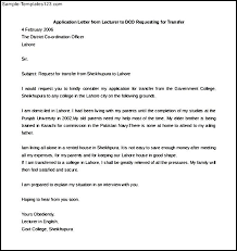 Ideas Collection Cover Letter For Post Of Lecturer About