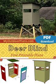 Building a simple blind doesn't require a lot of tools or equipment especially if you are less skilled in the area. How To Build A Deer Blind Deer Stand Plans Deer Blind Deer Stand