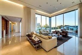Huge slate tiles give the bathroom scheme a modern edge, along with twin minimalistic basins and a. Modern Villa Inside Luxury Modern Villa Interior Design In Dubai Uae Fancy