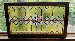 Antique Vintage Leaded Stained Glass