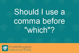Rules of using semicolon and colon. Should I Use A Comma Before Which The Grammar Guide