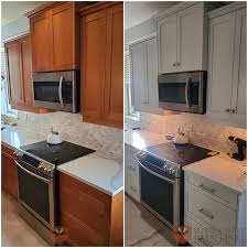 cabinet refinishing white knight