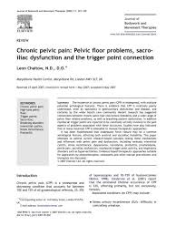 chronic pelvic pain pelvic floor