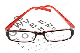 Reading Glasses With Eye Chart Stock Photo Doomu 8638655