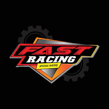 fast racing logo background design