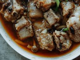 chinese steamed ribs with fermented