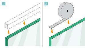 Square Cap Rail Glass Edge Protection