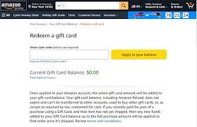 check your amazon gift card balance