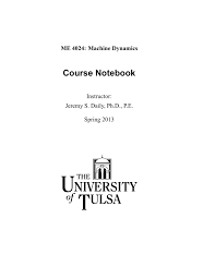 Course Notebook The University Of Tulsa Manualzz Com