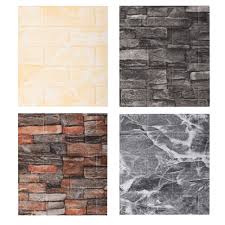 10pc 3d Foam Brick Stone Wall Panels