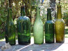 Antique Glass Bottles Vintage