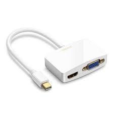 In case you only have one port (vga, hdmi, or dvi), you will need a dual adapter. 2 In 1 Mini Dp To Hdmi Vga Converter Ugreen