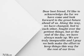 sentimental letters to your best friend