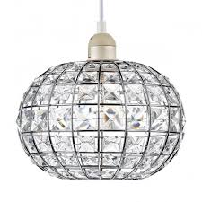 Crystal Glass Easy Fit Pendant Shade