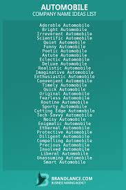 1200 automobile business name ideas