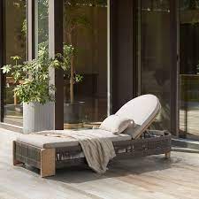 Porto Outdoor Chaise Lounger West Elm