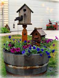 Using Oak Whisky Barrels As Planters