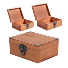 large vine wooden storage box with