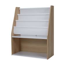 oak look and white book holder kmart nz