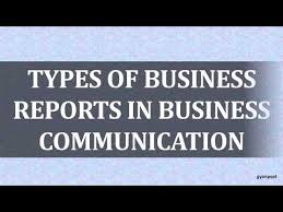 types of business reports in business