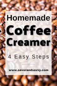 homemade caramel coffee creamer