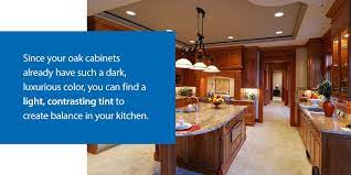 what flooring goes with oak cabinets